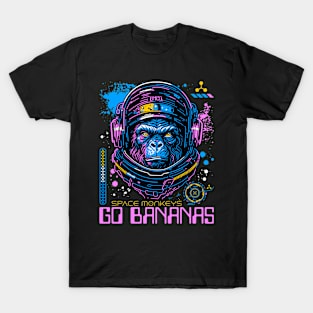 Space monkeys go bananas T-Shirt